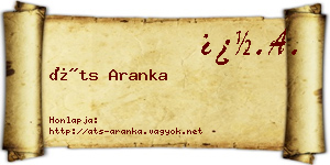 Áts Aranka névjegykártya