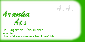 aranka ats business card